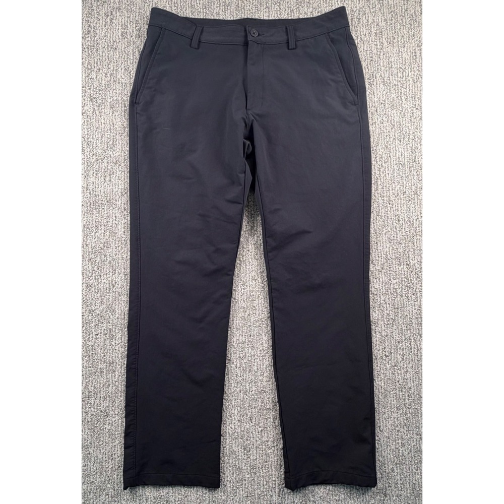 Under Armour Golf Pants Men 36x32(34x30) Black Performance Straight Leg Trousers